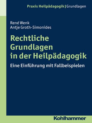 cover image of Rechtliche Grundlagen in der Heilpädagogik
